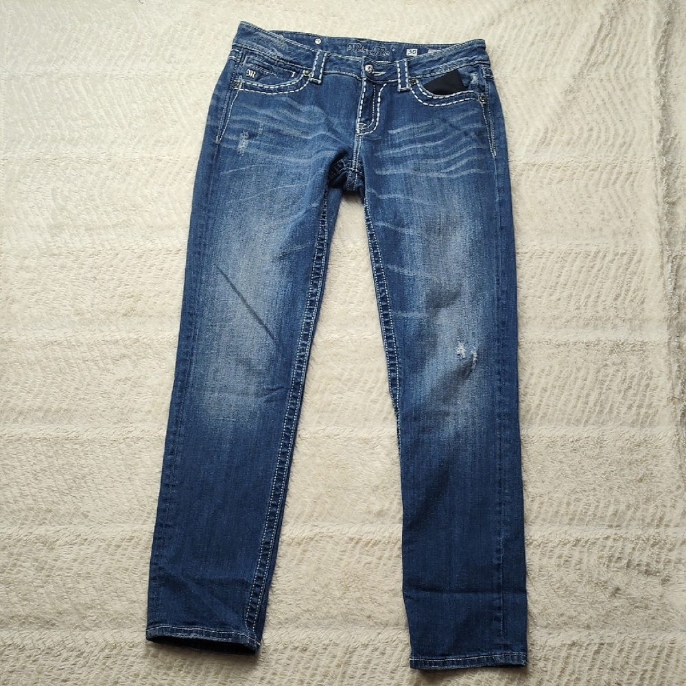 Miss Me Skinny Denim Blue Jeans Women's Size 30 Skinny